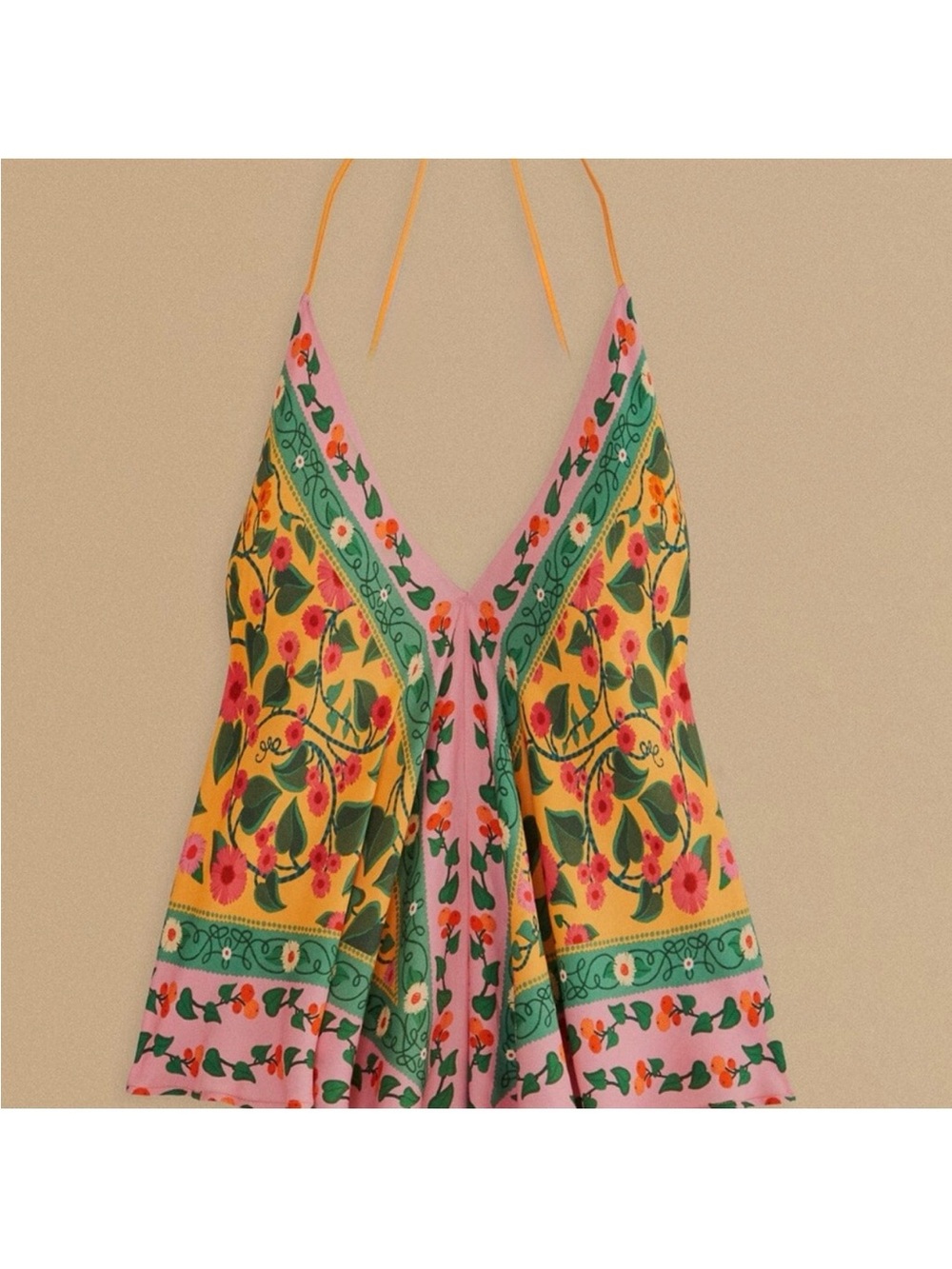 NWOT FARM RIO Heart Ivy Scarf
Front Tie Blouse - size L